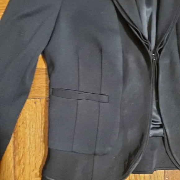 Diane Von Furstenberg DVF Womens Wool Waneta Blazer Black Size 4 Shawl Collar - Picture 3 of 9